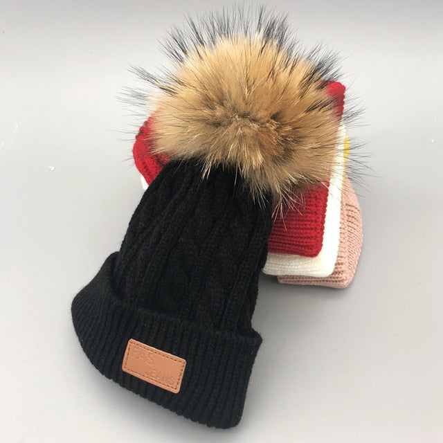 Kids Pom Pom beanies